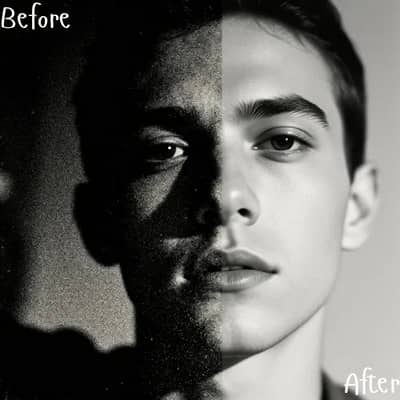 AI ตรวจจับและลบเสียงรบกวนและความหยาบกร้านจากรูปภาพ