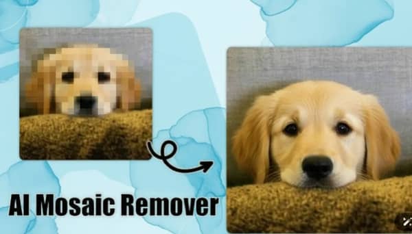 AI smart mosaic recognition feature demonstration