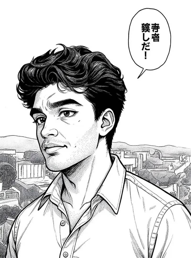 Manga comic style example
