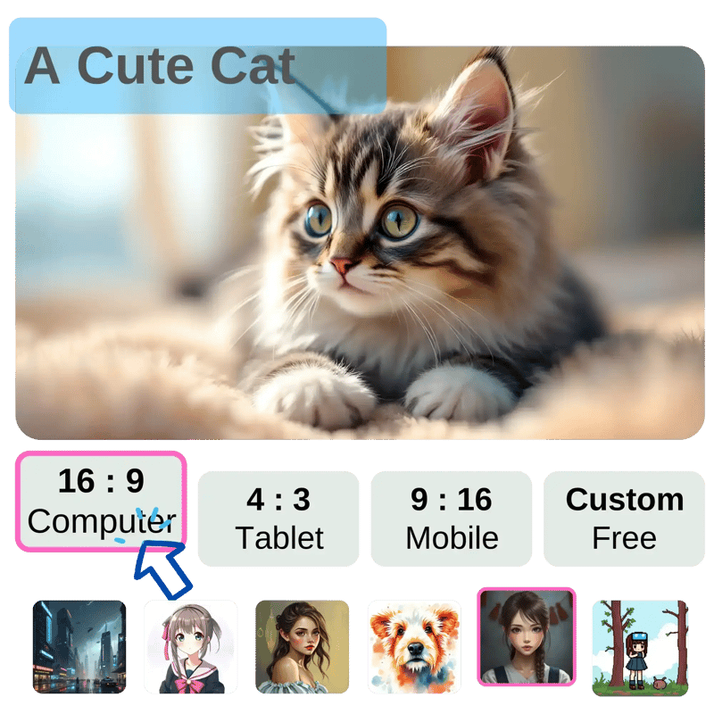 AI wallpaper generate example