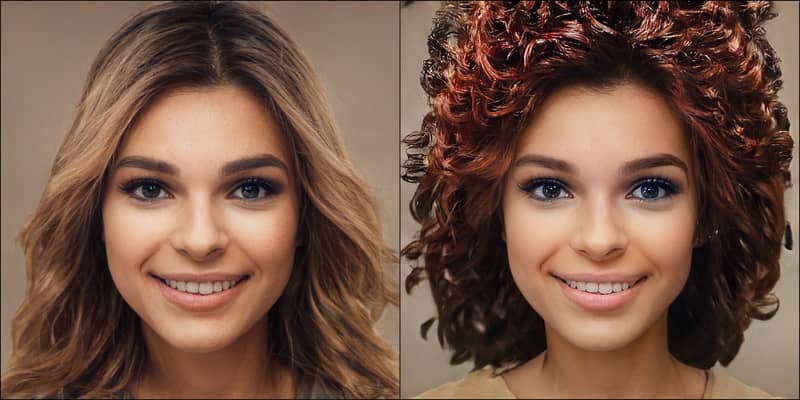 A picture of a man trying many hairstyles