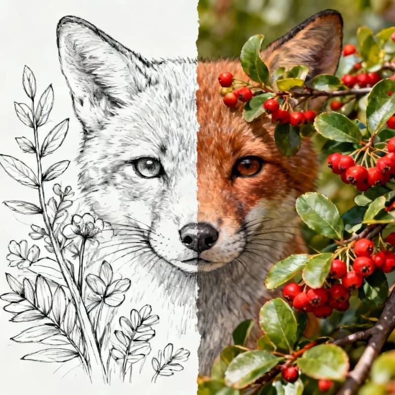 Sketch and image comparison, example image 3