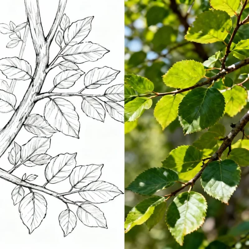 Sketch and image comparison, example image 4