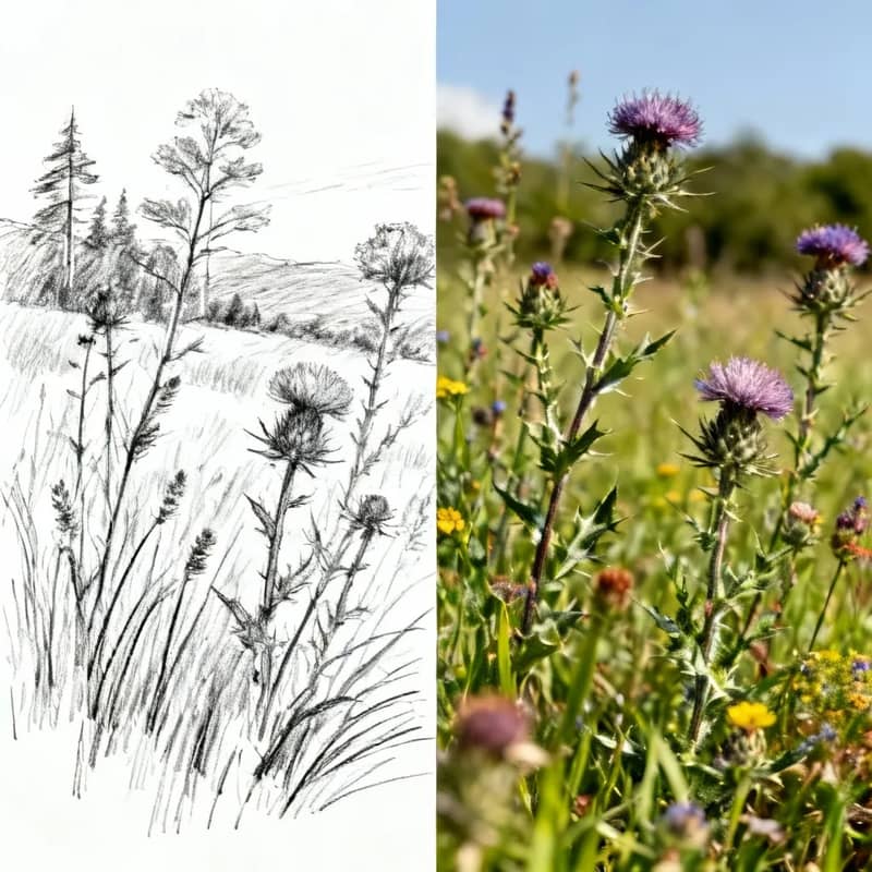 Sketch and image comparison, example image 7