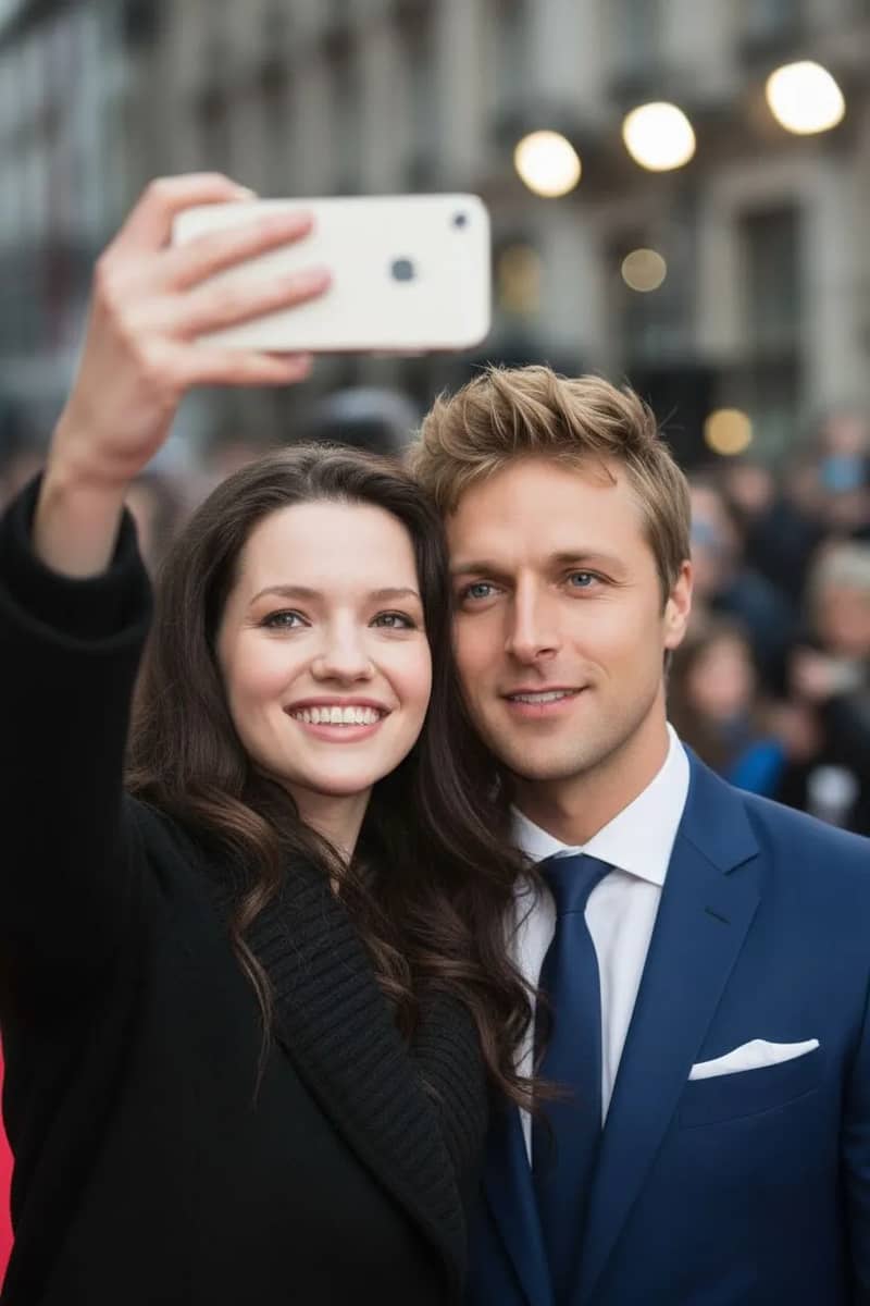 Generated celebrity selfie